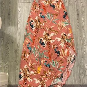 Express Floral Maxi Skirt